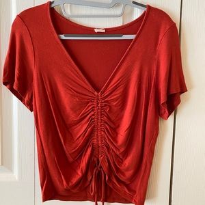 Burnt orange crop top